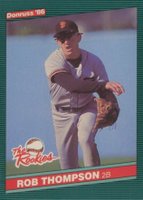 1986 Donruss Rookies #39 Robby Thompson Baseball Card