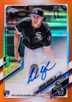 2021 Topps Chrome Rookie Autographs #RAAVA Andrew Vaughn Orange Refractor Baseball Card