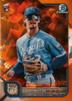2022 Bowman Chrome Sapphire Edition #77 Bobby Witt Jr. SP-Orange Baseball Card