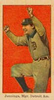 1911 Kotton # Hugh Jennings Red background Baseball Card