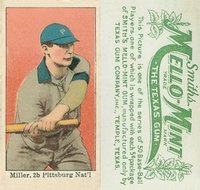 1910 Mello-Mint # Dots Miller Batting Baseball Card