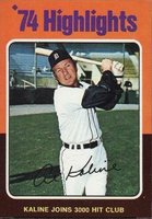1975 Topps Mini #4 Al Kaline '74 Highlights Baseball Card
