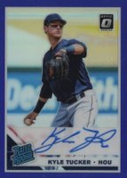 2019 Panini Donruss Optic Rated Rookie Signatures #KT Kyle Tucker Purple Baseball Card