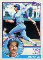 1983 Topps #75 Amos Otis Baseball Card