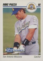 1992 Skybox AA #573 Mike Piazza San Antonio Missions Baseball Card