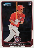 2012 Bowman Chrome Draft #10 Bryce Harper Baseball Card