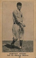 1917 Boston Store #45 Johnny Evers Baseball Card