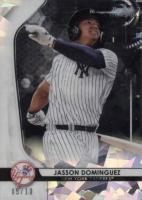 2020 Bowman Sterling #BPR15 Jasson Dominguez Black Atomic Refractor Baseball Card