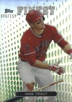 2013 Finest #1 Mike Trout Green Refractor Baseball Card