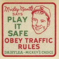 1950 Dairylea # Mickey Mantle Reflector Decal Baseball Card