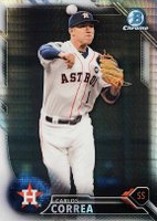 2016 Bowman Chrome National Refractors #BNR33 Carlos Correa Baseball Card