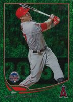 2013 Topps Update #US300 Mike Trout Batting-Emerald Baseball Card
