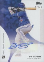 2020 Topps on Demand MLB Rookie Progression #21B-A Bo Bichette Autograph-Blue Baseball Card
