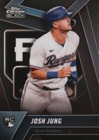 2023 Topps Chrome Black #63 Josh Jung Variation-Running Baseball Card