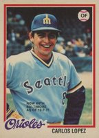 1978 O-Pee-Chee #219 Carlos Lopez Baseball Card