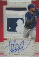 2020 Topps Definitive Collection Autograph Relic Collection  #ARCFTJ Fernando Tatis Jr. Red MLB Logo 1/1 Baseball Card