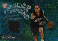 2002 Topps Pristine Popular Demand #PD-AI Allen Iverson Basketball Card