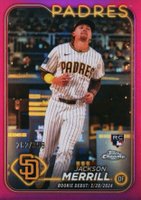 2024 Topps Chrome Update #USC57 Jackson Merrill Magenta Refractor Baseball Card