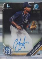 2019 Bowman Draft Chrome Draft Picks Autograph #CDACA CJ Abrams Refractor Baseball Card