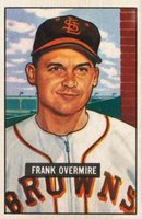 1951 Bowman #280 Frank Overmire Baseball Card
