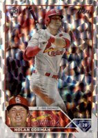 2023 Topps #16 Nolan Gorman Silver Foil Baseball Card