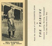 1916 Altoona Tribune #141 Bill Rariden Baseball Card