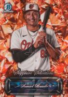 2024 Bowman Chrome Sapphire Edition Sapphire Selections #SS13 Samuel Basallo Orange Refractor Baseball Card