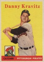 1958 Topps #444 Danny Kravitz Baseball Card