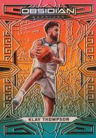 2022 Panini Obsidian #126 Klay Thompson Electric Etch Neon Flood Basketball Card
