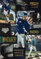 1996 Zenith Mozaics #5 Ken Griffey Jr./Alex Rodriguez/Randy Johnson Baseball Card