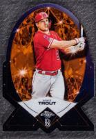 2020 Ben Baller Chrome Ben's Diamond Die-Cuts #BDC1 Mike Trout Orange Refractor Baseball Card