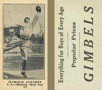 1916 Gimbels #89 Harold Janvrin Baseball Card