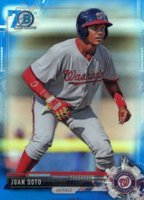 2017 Bowman Draft #BDC162 Juan Soto Chrome-Bowman 70th Refractor Baseball Card