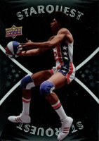 2008 Upper Deck Starquest #SQ-10 Julius Erving Black Basketball Card