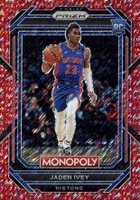 2022 Panini Prizm Monopoly #26 Jaden Ivey Red Money Shimmer Basketball Card