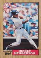 1987 Topps #735 Rickey Henderson Baseball Card