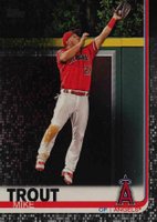 2019 Topps #100 Mike Trout Leaping-Black Baseball Card