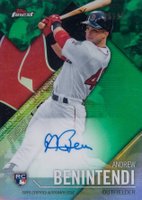 2017 Finest Firsts Autographs #FF-AB Andrew Benintendi Green Refractor Baseball Card