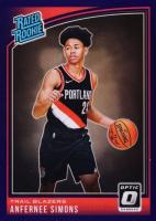 2018 Panini Donruss Optic #186 Anfernee Simons Purple Basketball Card