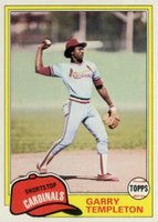 1981 Topps #485 Garry Templeton Baseball Card