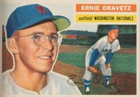 1956 Topps #51g Ernie Oravetz Gray Back Baseball Card