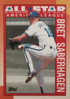 1990 Topps #393 Bret Saberhagen Baseball Card