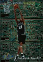 1998 Flair Showcase Takeit2 Net #2 Tim Duncan Basketball Card