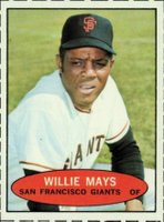 1971 Bazooka No Number # Willie Mays Baseball Card