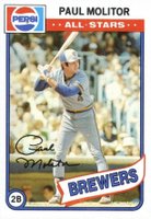 1980 Topps Pepsi-Cola All-Stars #2 Paul Molitor Baseball Card
