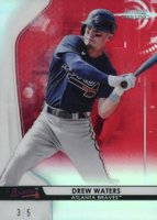 2020 Bowman Sterling #BPR20 Drew Waters Red Refractor Baseball Card