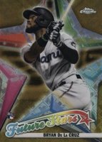 2022 Topps Chrome Logofractor Edition Future Stars #FS11 Bryan de La Cruz Gold Baseball Card