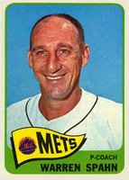 1965 Topps #205 Warren Spahn Baseball Card