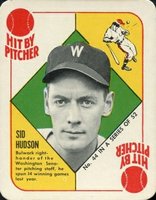 1951 Topps Red Backs #44 Sid Hudson Baseball Card