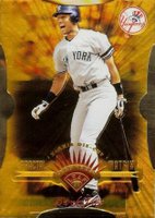 1997 Leaf Fractal Matrix #165 Derek Jeter Die-Cut Baseball Card